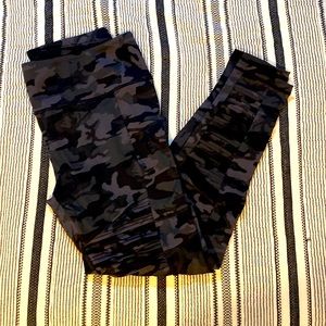 CVG black camo Moto leggings, never worn